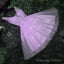 Elegant Homecoming Dress Lavender Lace Appliques Tulle Plunge V Sleeveless Knee Length A-Line Wedding Guest Dresses