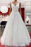 Elegant Long A Line Princess Tulle Sweetheart Ruffles Wedding Dresses
