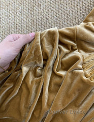 Elegant Mermaid Sweetheart Neck Velvet Long Prom Dresses Strapless Formal Evening Gown