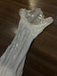 Elegant White Swing Neck Sequin Chiffon Long Prom Dresses