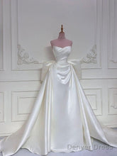 Elegant White Wedding Dresses With Train Mermaid Bridal Gowns