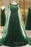 Elegant Women Prom Gown Dress Beaded Lace Prom Dresses