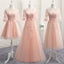 Elegant WomenS Bridesmaid Gowns Wedding Dress Banquet Bowknot Lace Up Ball Gowns Prom Dresses