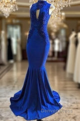 Evening Maxi Dresses Sleeveless Mermaid Prom Dresses