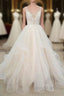 Eye-catching Appliques Tulle A-line Wedding Dresses