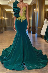 Fabulous Long Sleeveless Meimaid Prom Dresses With Beading
