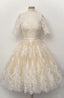 Fabulous Scalloped-Edge Homecoming Dress With Lace Pearls