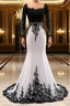 Fashion Long Sleeve Lace Chiffon Trumpet Mermaid Mother of the Bride Dresses
