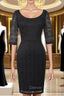 Fashion Vintage Half Sleeve Prom Gown Bodycon Mother of the Bride Dresses