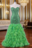 Feather Mermaid Prom Dress Long Prom Dresses For Women Wedding Prom