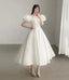 White tulle short prom Dress homecoming Dresses