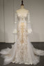 Flare Sleeve Sexy Mermaid Wedding Dresses