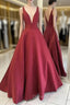 Prom Dress Burgundy Prom Dresses Ball Gown Prom Gown
