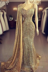 Formal Evening Gown,Prom Dresses Sparking Mermaid V Neck Sexy Prom Dresses