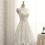 A Line Lace Prom Homecoming Dresses, Short
