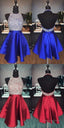 Halter Neck Homecoming Dress, Short Beaded Graduation Dress, Dance Dress, Sweet 16 Dresses