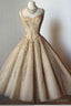 Cute Straps Tea Length Homecoming Dresses