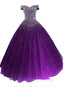 Glam Sequins Off the Shoulder Ball Gowns Sweetheart Gown, Quinceanera Dresses