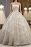 Gold Ball Gowns Sequins Tulle Sweetheart Quinceanera Dresses