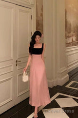 Gorgeous A Line Straps Pink Sleeveless Date Night Dress Prom Dresses Birthday Outfits
