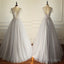 Gorgeous Beading Appliques Unique Gray Tulle A-Line Short Sleeve Lace Up Back Wedding Dresses