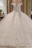 Gorgeous Long Off The Shoulder Beadings Ball Gown Wedding Dresses