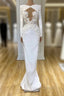 Gorgeous Long Sleeves Lace Appliques Prom Dresses Long Mermaid Prom Gown