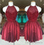 Gorgeous Low Back Halter Neck Beaded Homecoming Dresses
