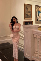 Gorgeous Mermaid Spaghetti Straps Sleeveless Date Night Dress White Lace Prom Dresses Birthday Outfits