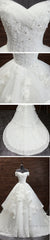 Gorgeous Princess Lace Appliques Beading Off Shoulder Ruffles Ball Gown Detachable Watteau Train Wedding Dress