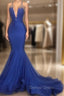Gorgeous Spaghetti Straps Beads Appliques Prom Dresses Elegant Alluring Chic V Neck Fit and Flare Prom Gown