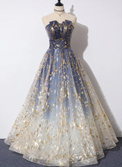 Gorgeous Tulle A-line Party Gown, Fashionable Prom Dresses