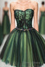 Stylish Tulle Lace Short Prom Dress, Cute Prom Dresses