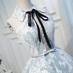 Gray Lace Hoco Dress Short Homecoming Dresses