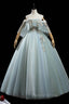 Green Lace Long A Line Off the Shoulder Prom Dress