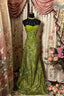 Green Mermaid Long Prom Dresses,Long Prom Gown