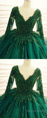 Green Wedding Dresses Ball Gown Prom Dress