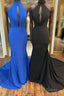 Halter Keyhole Mermaid Long Prom Gowns