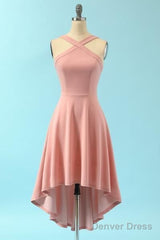 Halter Neckline Short Homecoming Dress