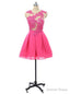 Homecoming Dresses A Line Cap Sleeves Short Mini