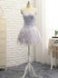 Homecoming Dresses A Line Sweetheart Short Mini Feather