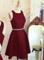 Homecoming Dress Burgundy Prom Dresses Short
