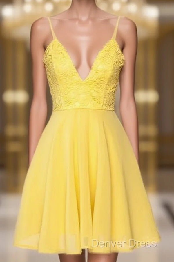 Homecoming Gowns Yellow Homecoming Dresses – Denver Dress