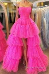 Hot High Low Prom Dresses, High Low Formal Evening Dresses