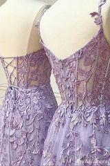 Hot Violet Purple Lace Long Prom Dresses Cheap Uk Evening Dress