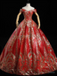 In Figure Flattering Styles For Every Silhouette Red Ball Gowns Sequins Off the Shoulder Quinceanera Dresses