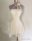 Ivory Homecoming Dress Short Prom Dresses