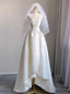 Ivory White Satin Wedding Dress
