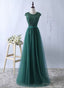Lace and Tulle Bridesmaid Dress, Elegant Prom Dresses