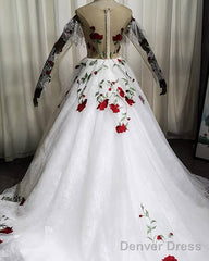 Lace Charro Quinceanera Dresses Long Sleeve